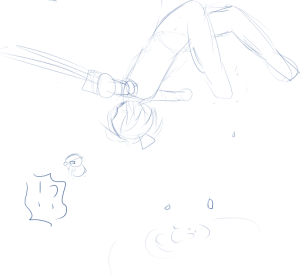 妖夢ちゃんにアクロバットさせてみる