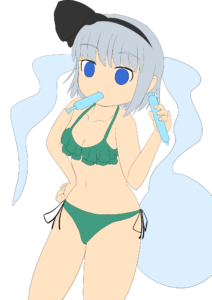 水着イラスト下塗り