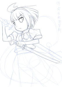 合同イラスト本作業中