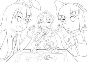 東方CBイラスト線画