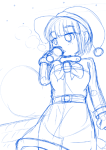 今年のクリスマスイラストの進捗